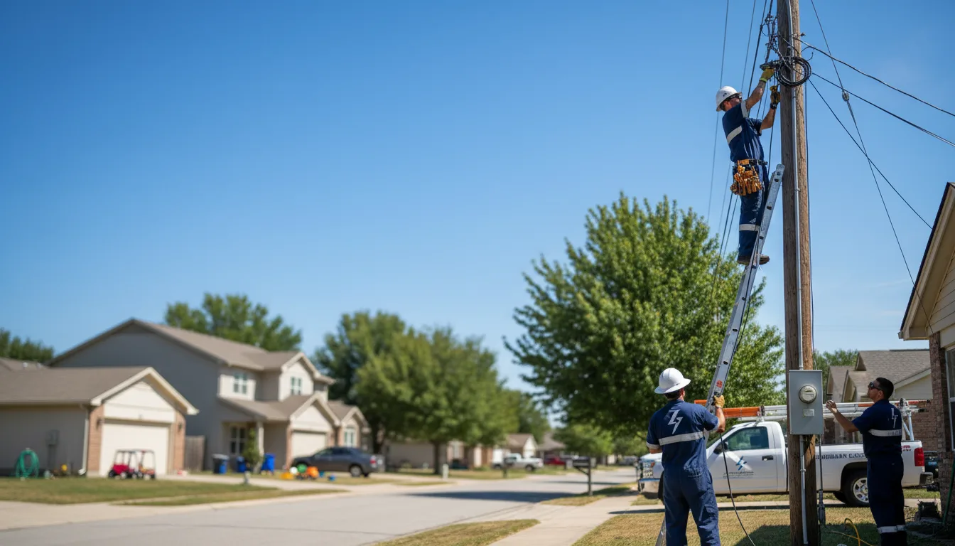 Residential electrician providing installation services in Oxford, MA